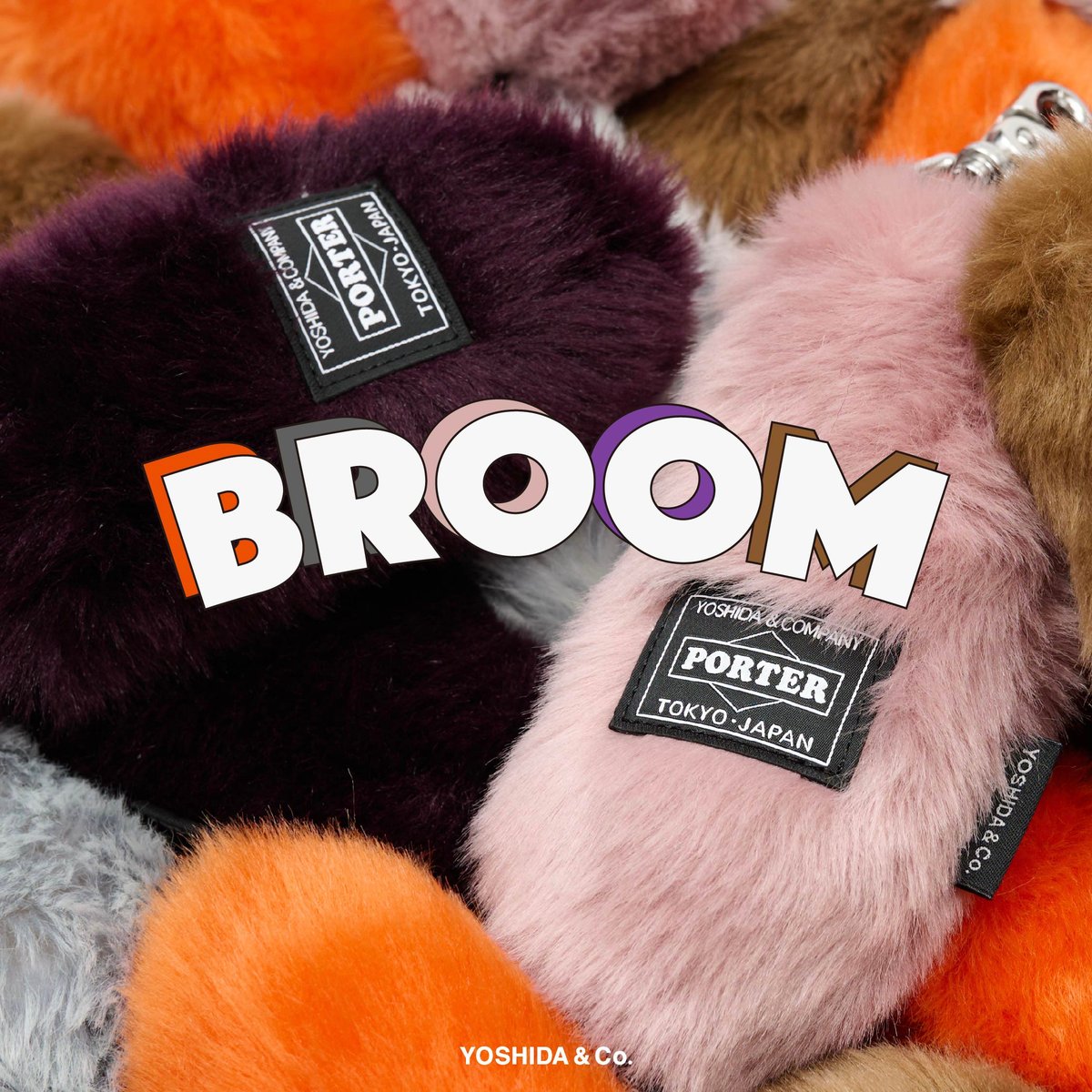 porter ポーター　しっぽ　ムラサキ　モチーフのキーチャーム porter ポーターしっぽムラサキモチーフのキーチャーム