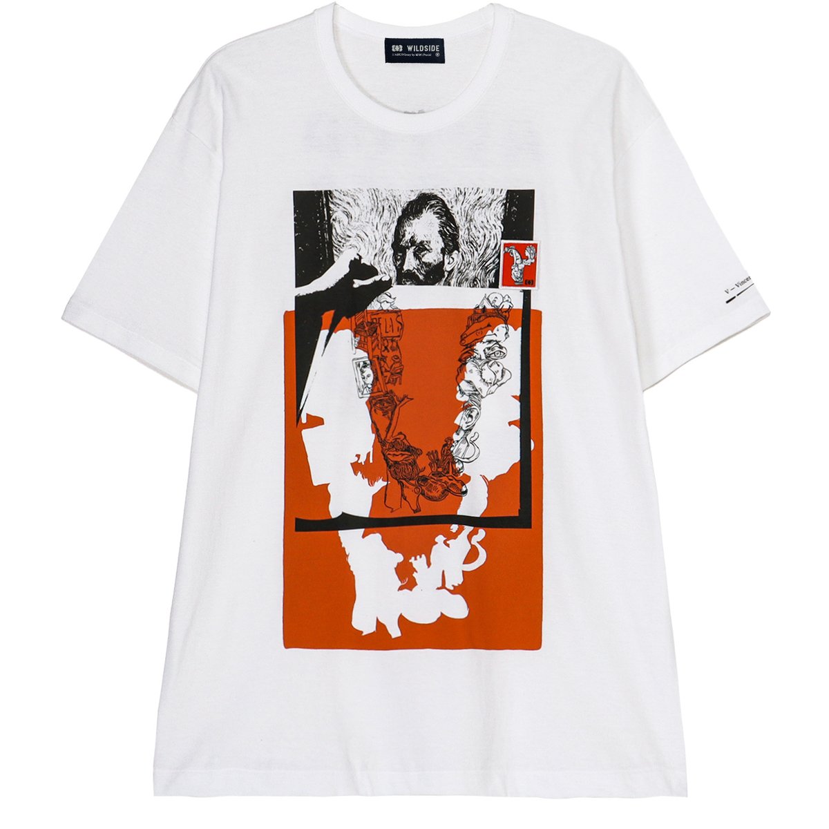  Man WILDSIDE コラボ Tシャツ M popup 韓国 韓国 スノーマン 1st POP-UP WILDSIDEコラボTシャツ 黒 XL