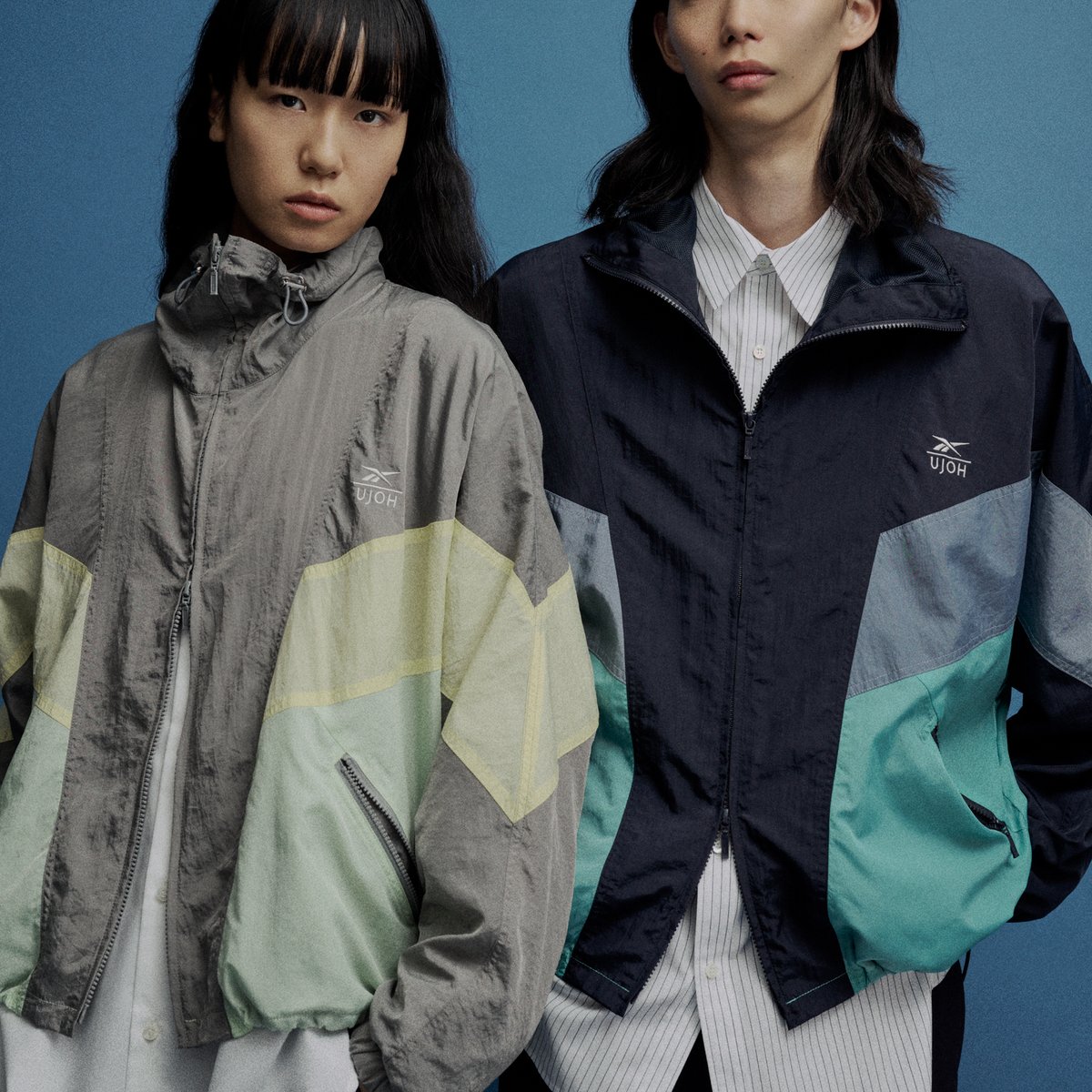 【未使用・完売品】UJOH × Reebok コラボブルゾン ウジョーがリーボックと初コラボ ナイロンワッシャーを採用した