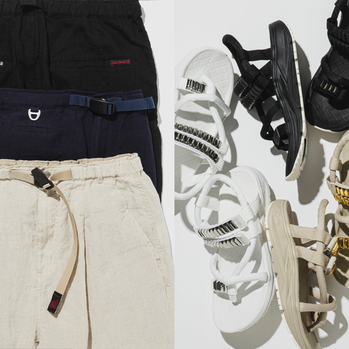 UNDERCOVER x nonnative アンダーカバー ノンネイティブ 25SS 別注 KAMBA 3 by rig サンダル UC1E4F02 / NN-F4653 27cm IVORY シューズ【新古品】【中古】【UNDERCOVER × nonnative】 新品 UNDERCOVER x nonnative アンダーカバー ノンネイティブ 25SS
