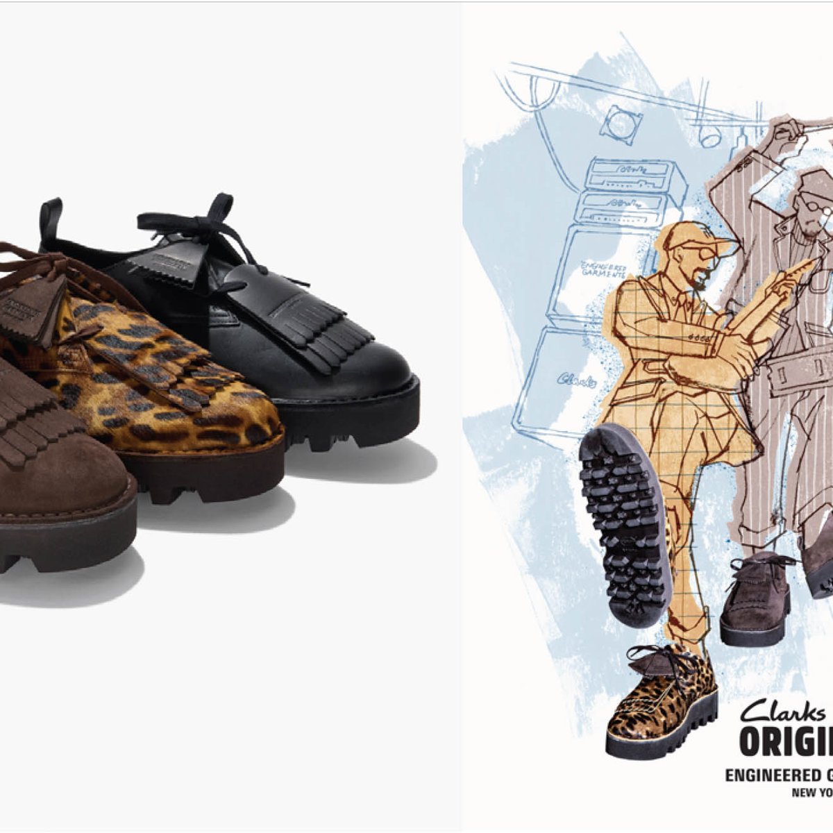 靴 Engineered Garments x Clarks Originals クラークス オリジナルズ × エンジニアド ガーメンツ第2弾発売