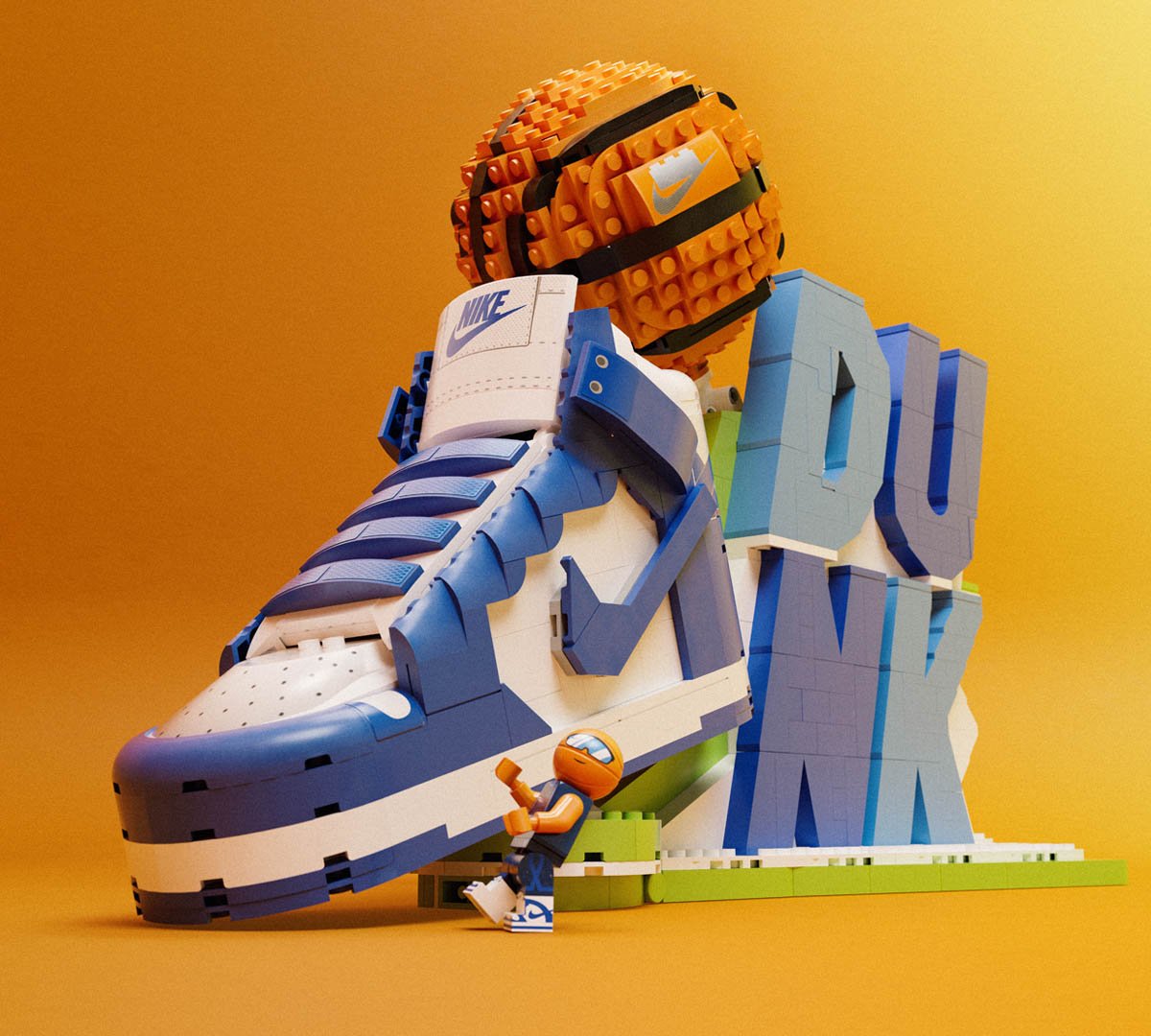 レゴ®とナイキがコラボした「レゴ® Nike Dunk」を発売 スニーカーを 
