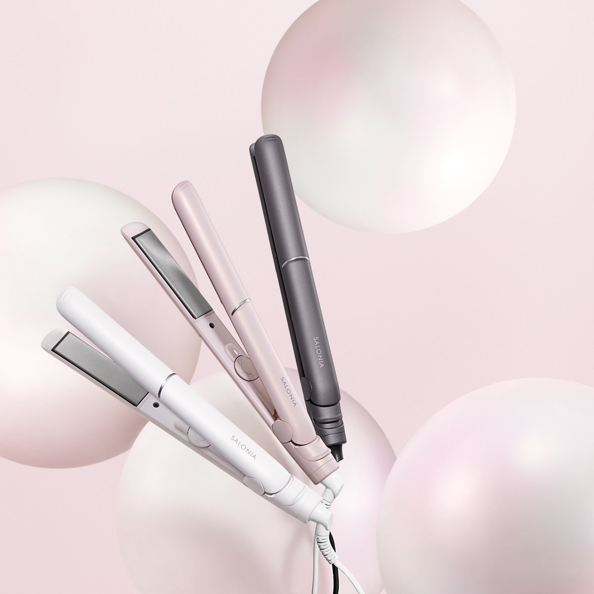 サロニアが7000円台のヘアアイロンを発売 「パール髪プレート」で髪へ