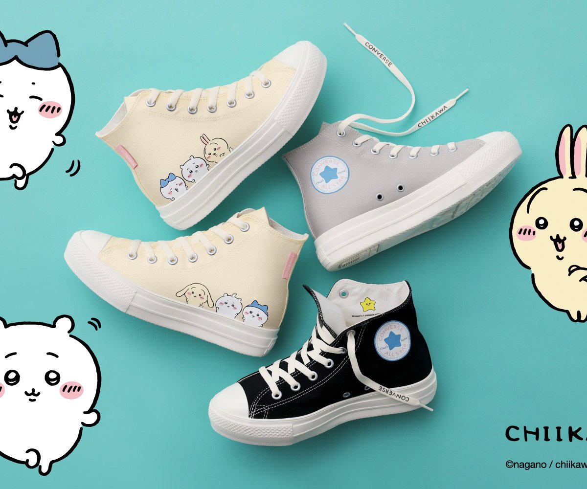 ちいかわ❌コンバースコラボ 24cm 新品，未使用品 ちいかわ×コンバースコラボ第2弾！いつもとちょっと違うちいかわ