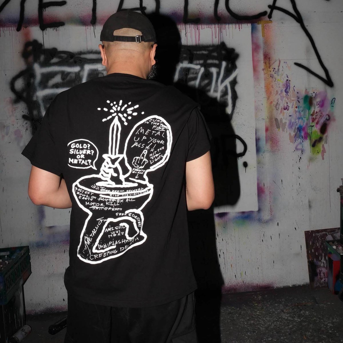 LLICA x MADSAKI Tシャツ Mサイズ メタリカ madsaki-metallica-20250604-017