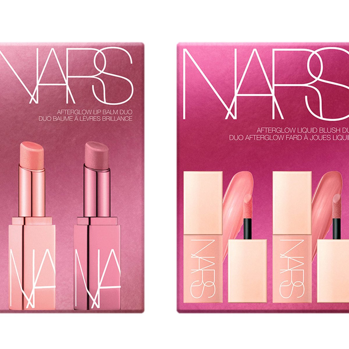 NARS アフターグローリキッドブラッシュ　2色セット 試してみた】NARS アフターグロー リキッドブラッシュデュオの