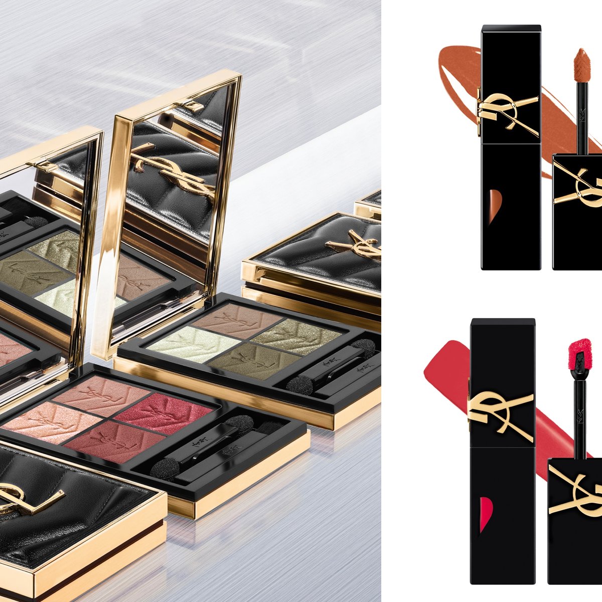 新品未使用 YSL 限定 アイシャドウ 125 YSL「クチュール ミニ クラッチ」の春限定色をスウォッチ