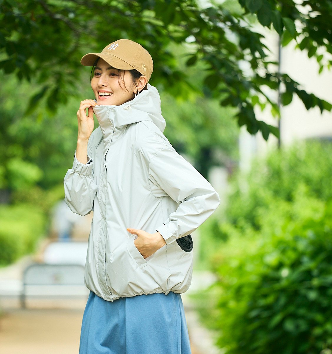 女性向け空調服®がアップデート 接触冷感素材を裏地に採用