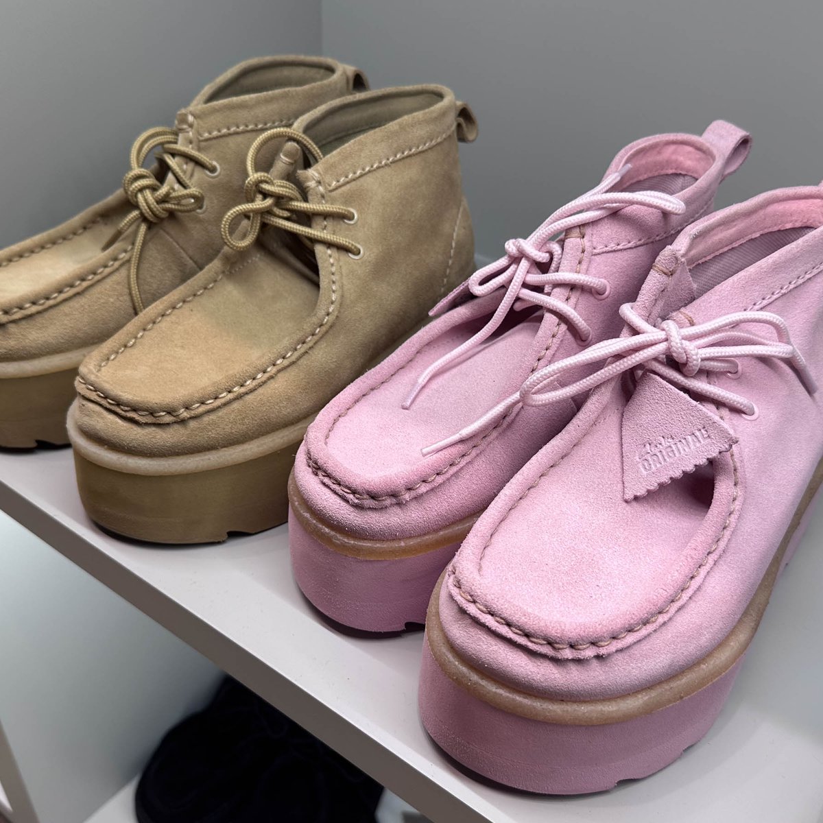 クラークス　ワラビー　厚底　メープルスエード22cm Clarks Originals 新品 クラークス CLARKS ORIGINALS Wallabee