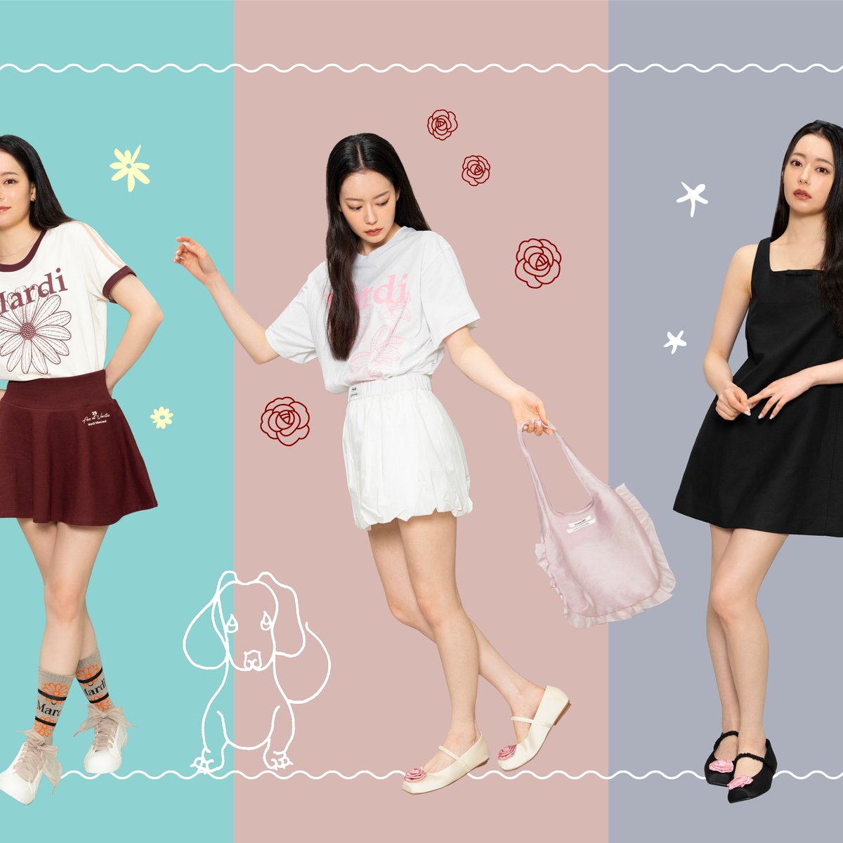 マルディメクルディ」大阪初上陸 なごみが3つの着こなしで魅せる最新