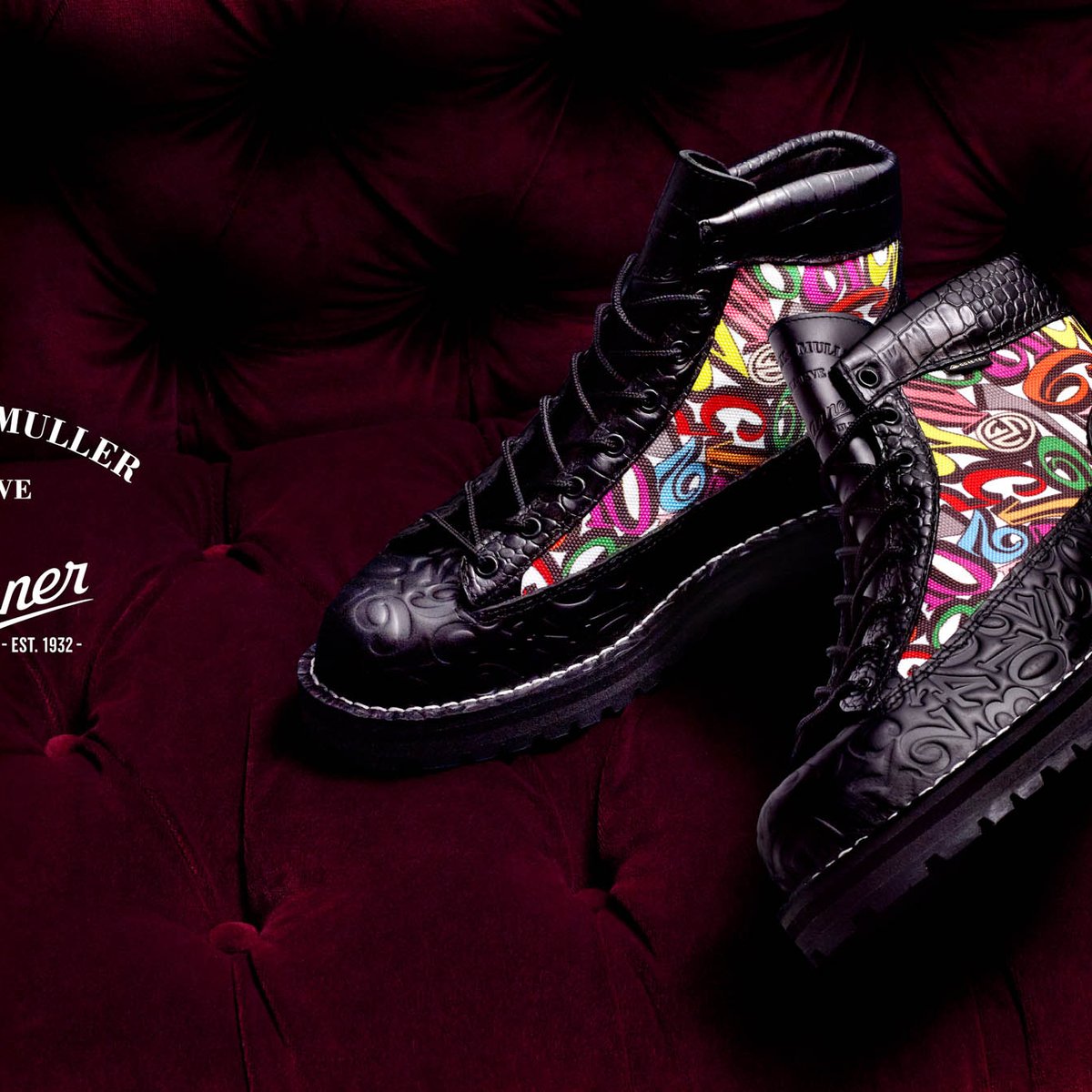 DANNER フランクミュラー ダナーがフランク ミュラーとのコラボブーツ発売 ビザン数字を型押しで表現