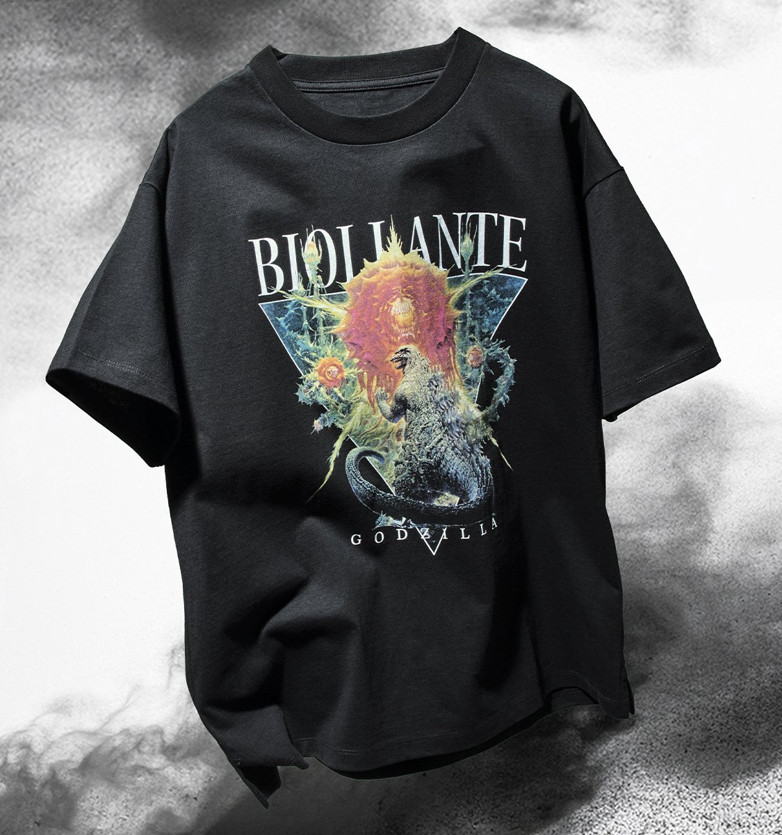 グラニフ ゴジラ VS怪獣 パターン｜ルーズフィット半袖シャツ XL