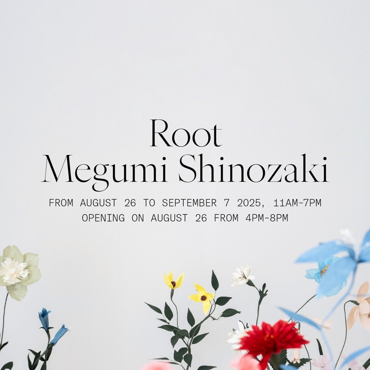 エデンワークス主宰の篠崎恵美が紙の花のアートワークを発表、表参道で