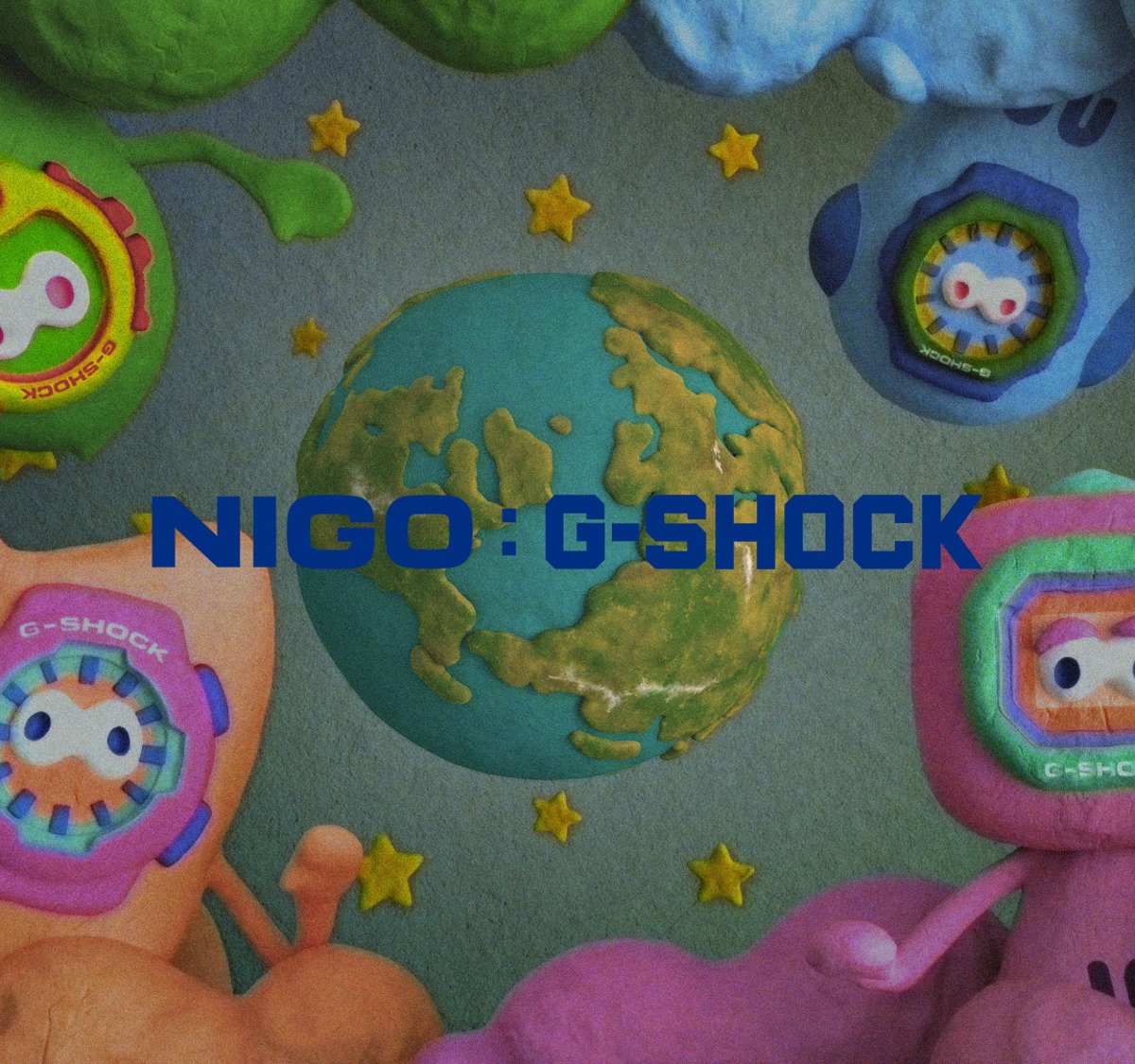 GショックとNIGO®のコラボプロジェクト始動、オリジナルキャラクターを発表