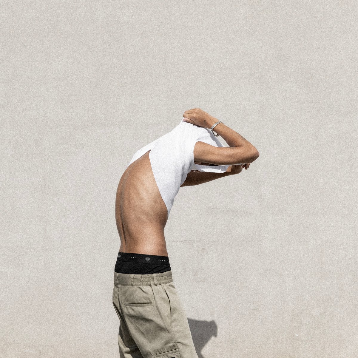 Atimid&Dickies コラボ　ベージュ　ダブルニー DICKIES◇×ムラサキスポーツ/別注/ダブルニーシェフパンツ/L