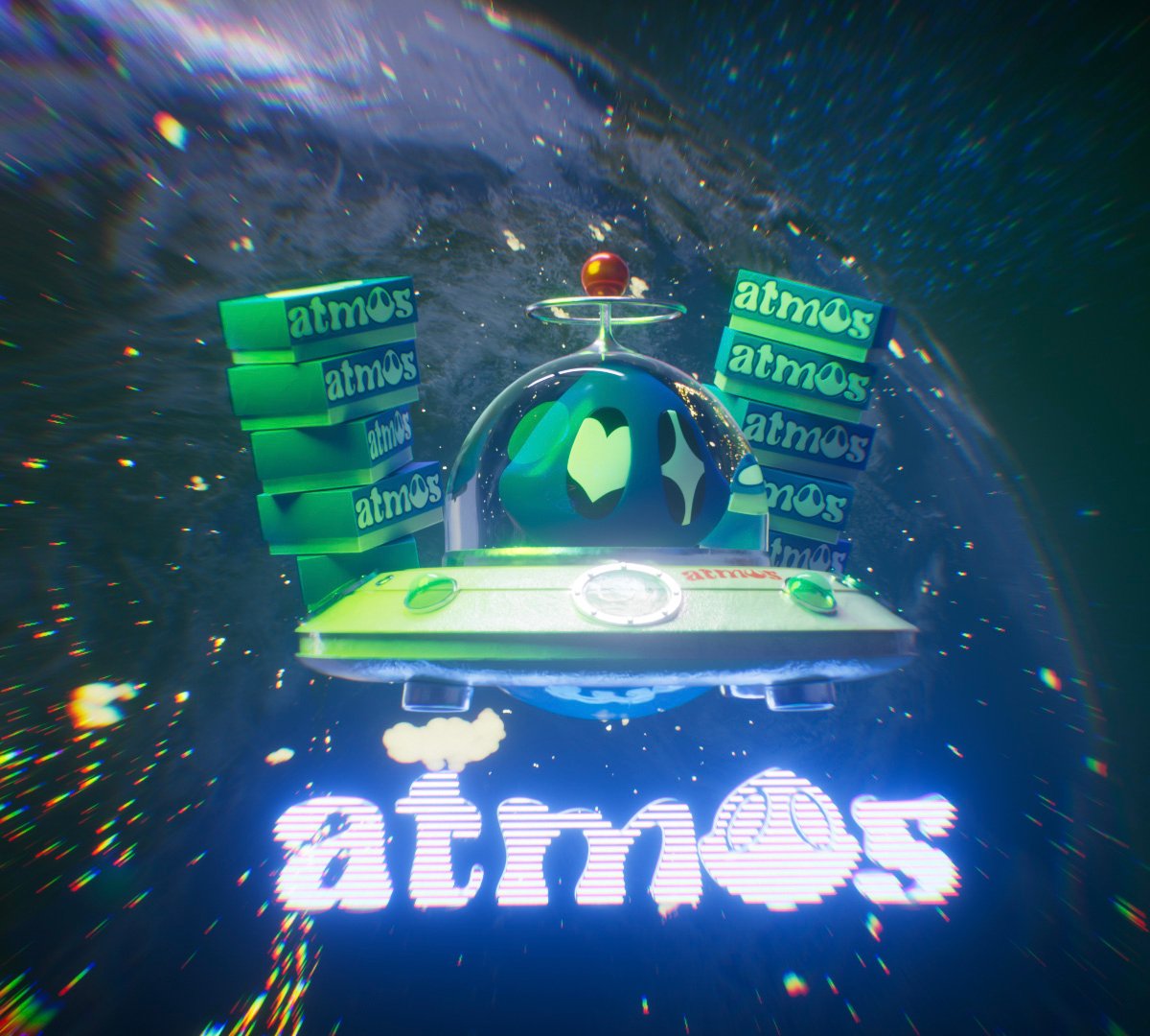 アトモスからCOIN PARKING DELIVERYがデザインしたオリジナルキャラクター「テンキュー」が登場