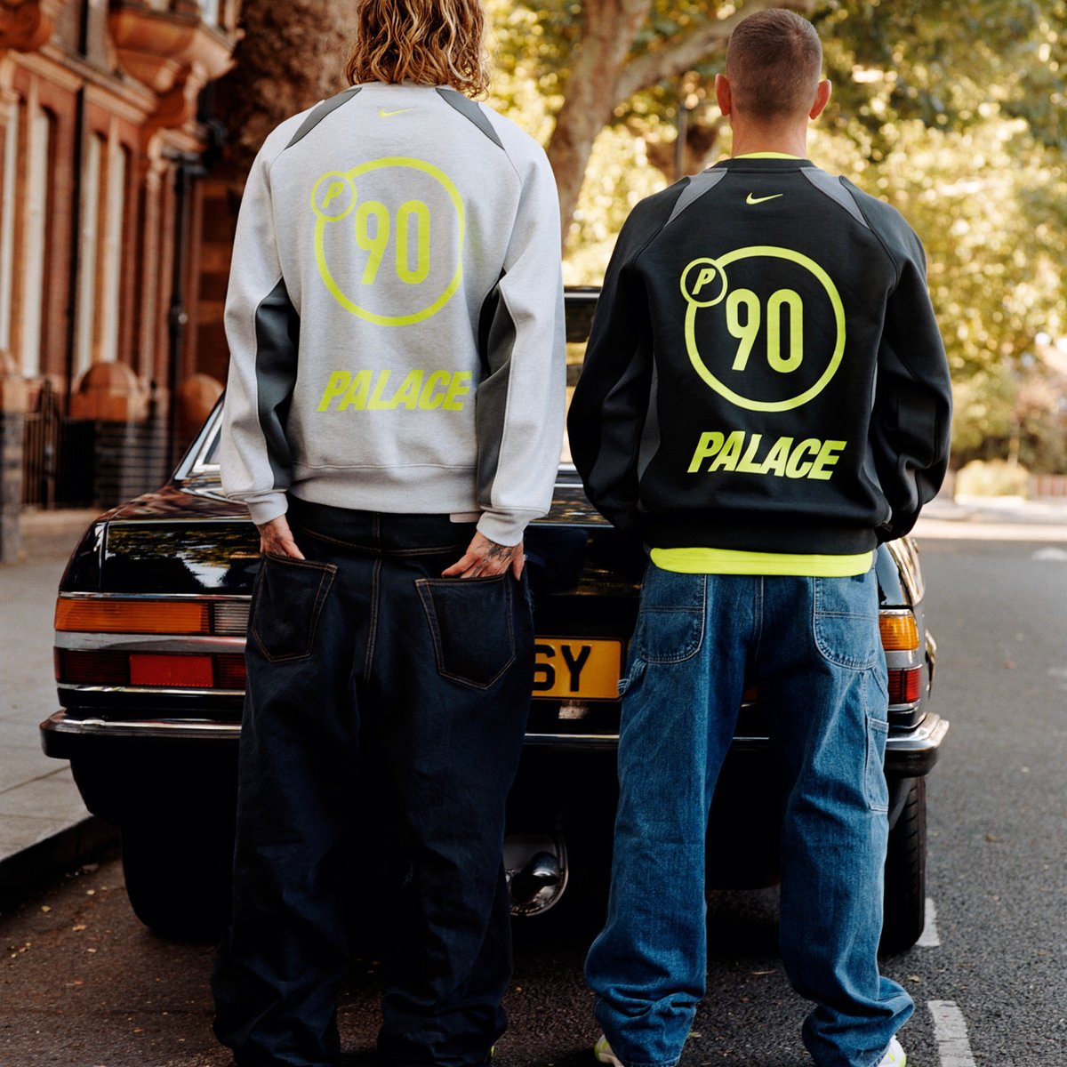 PALACE Nike Total P90 Crew Grey M パレス PALACE NIKE TOTAL P90