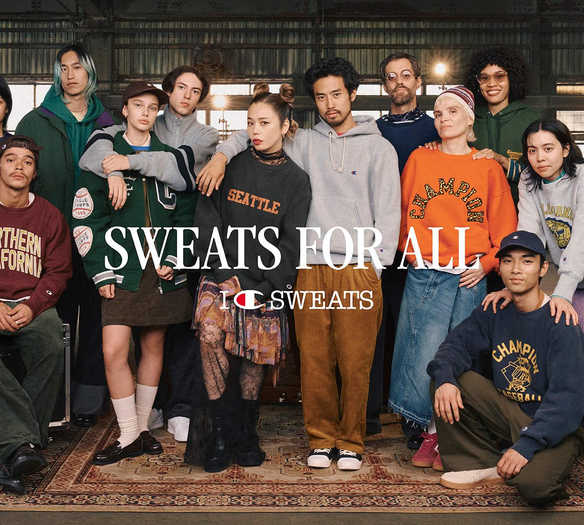 チャンピオンが新コンテンツ「SWEATS FOR ALL」を公開、Charaが親子共演