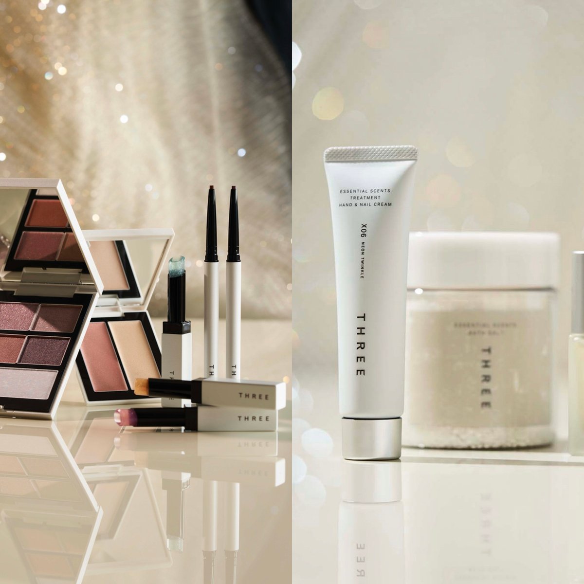 2025年クリスマスコフレ】THREE：星とネオンの光をまとうコスメや
