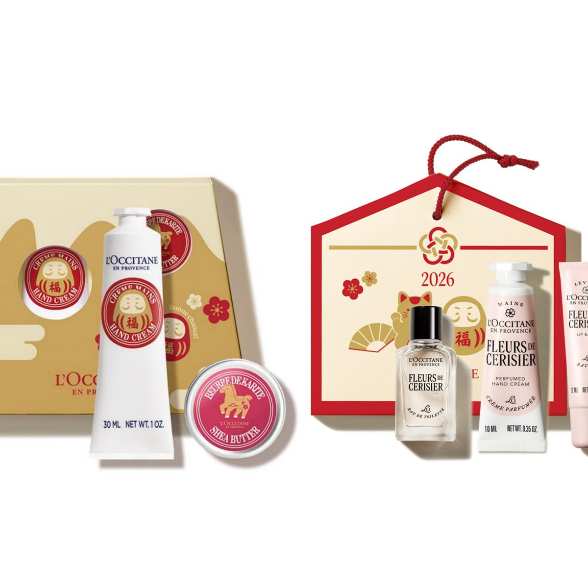 絵馬をかたどったボックスも 「ロクシタン」から2026年ニューイヤー