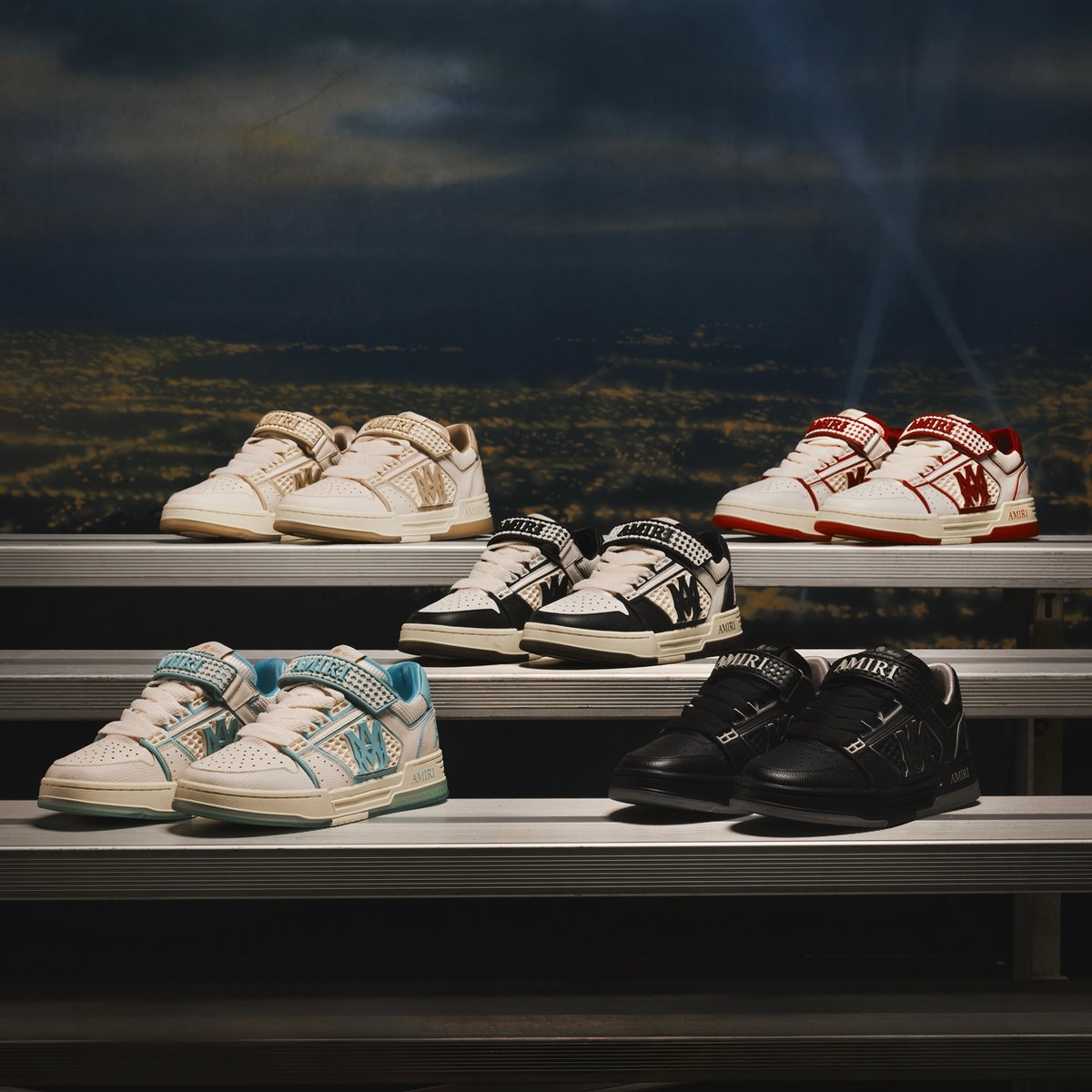 美品AMIRI スカルデザイン スニーカー MMY AMIRI（アミリ） SKEL TOP MULE スカル トップ ミュール ボア