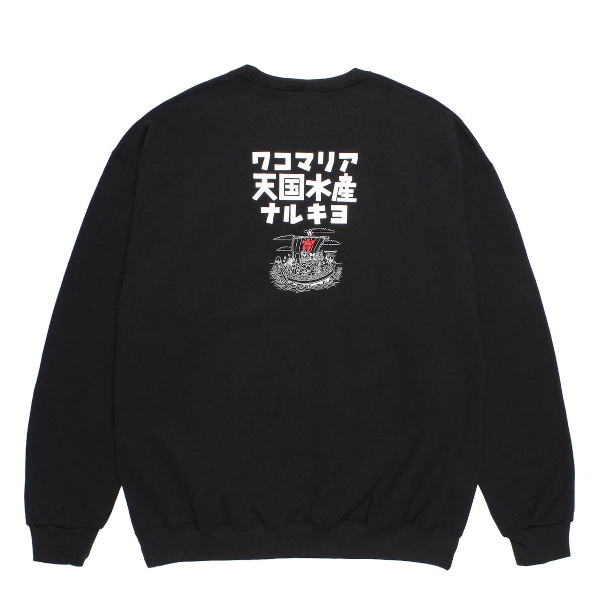 WACKO MARIA 本店オンライン限定 なるきよコラボ ブラック　M ワコマリアが渋谷の居酒屋「なるきよ」とコラボ スウェットとTシャツを発売