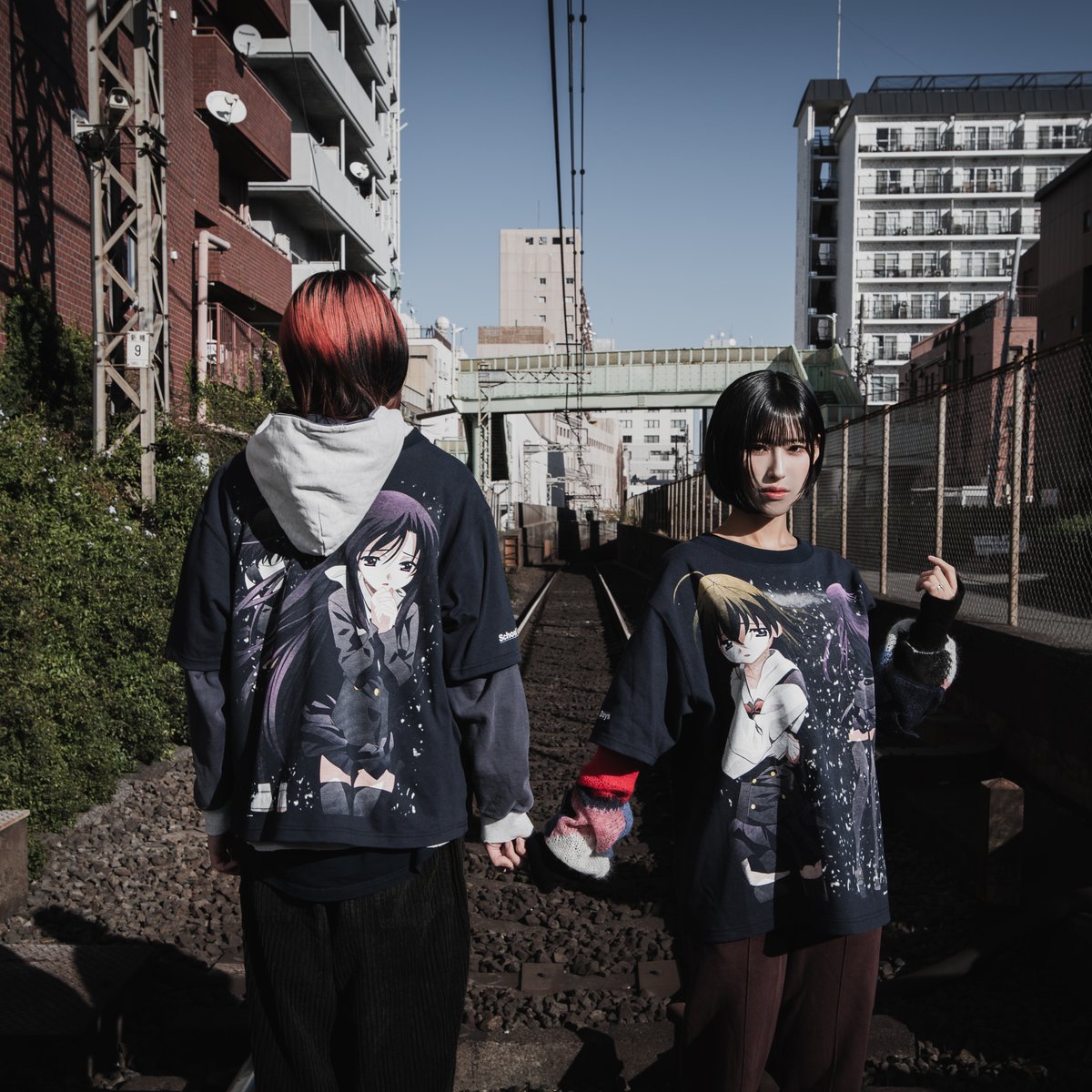 School Days × Chillweeb 二人の恋人 Tシャツ 1枚 1-1-7d6e3ba5-b446-4685-9384-