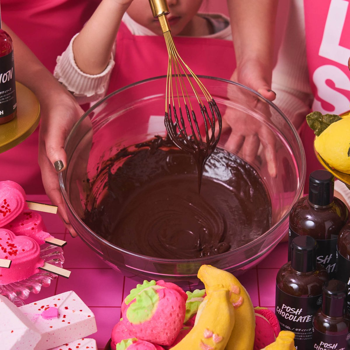 ラッシュ」がワークショップを開催 バレンタイン限定でチョコづくしの
