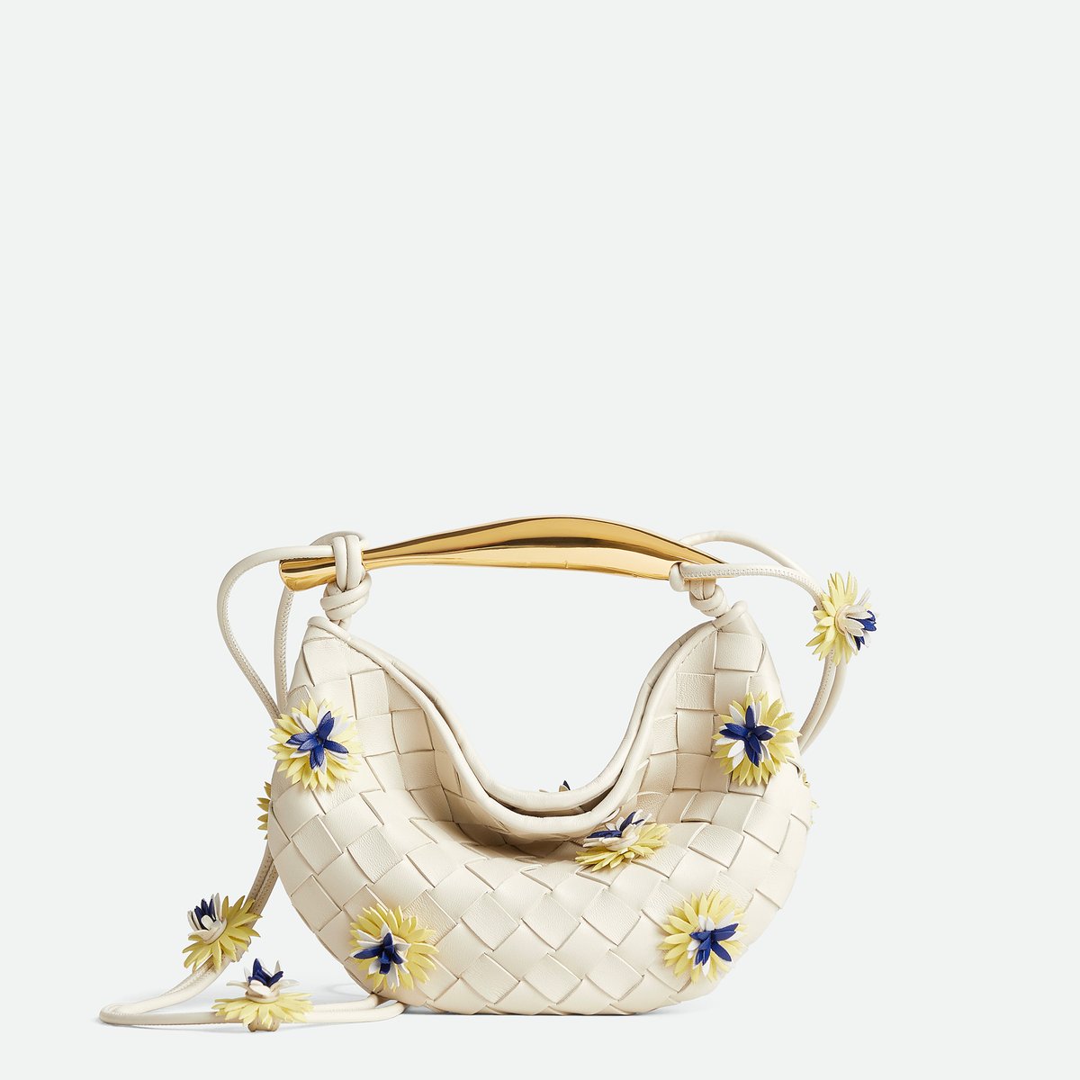 ●ボッテガ ヴェネタ フラワーモチーフデザインバッグ こげ茶● bottega-veneta-flower-