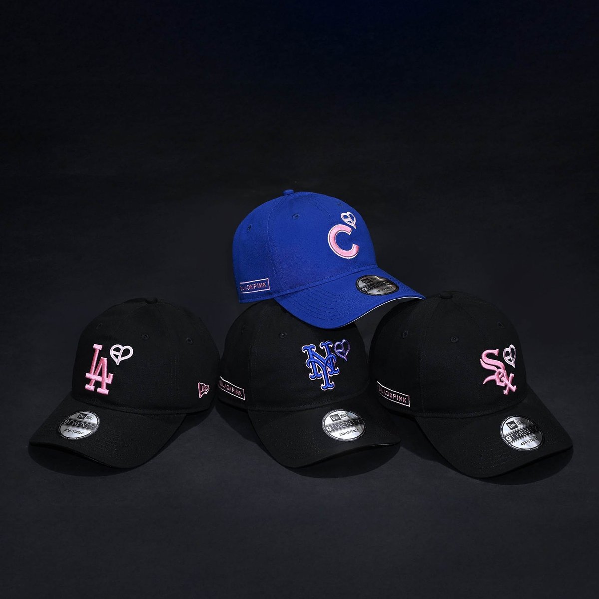 NEW ERA ニューエラ 9FORTY BLACKPINK ドジャース コラボ new-era-black-pink-mlb-