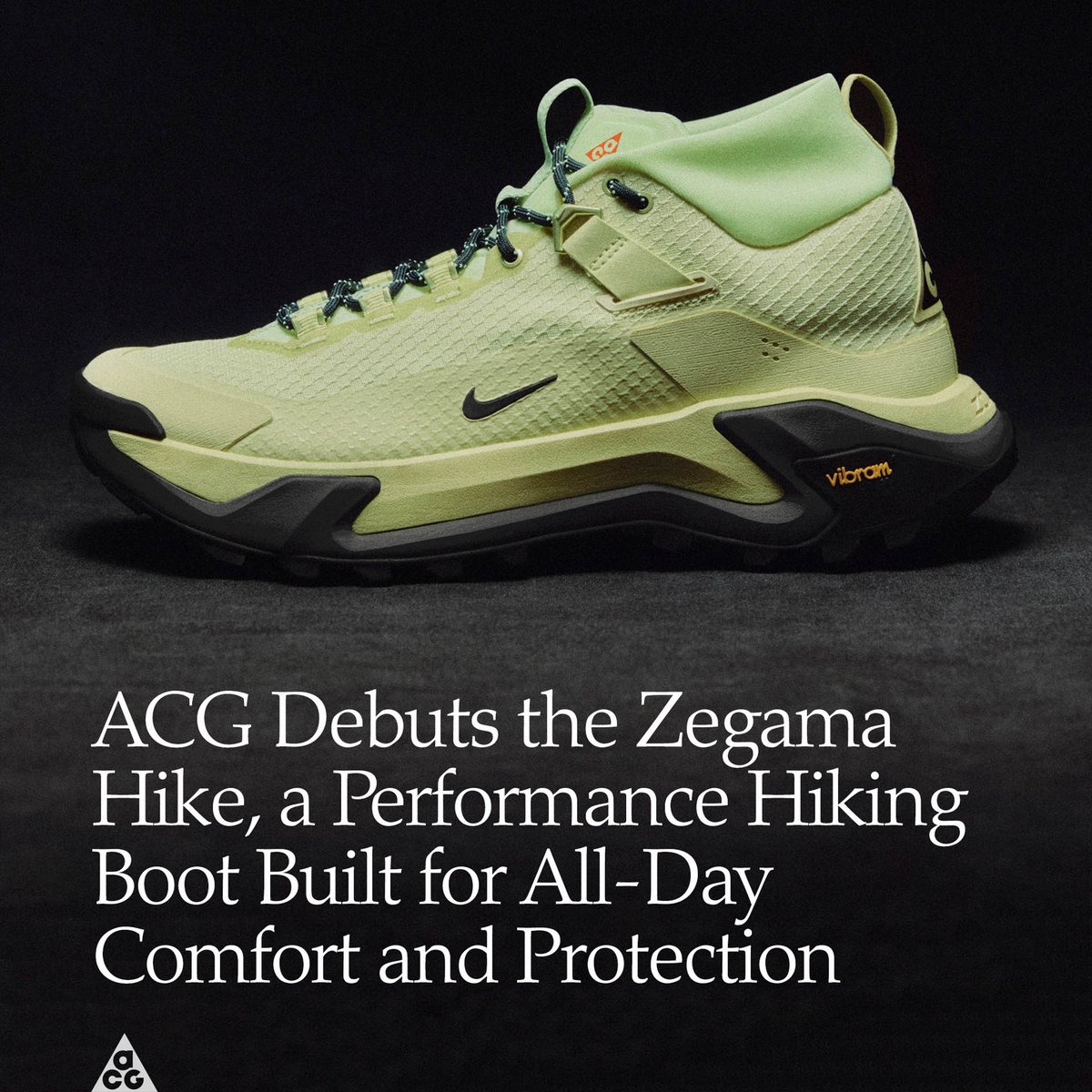ナイキ ACGがブランド刷新後初のシューズ「ACG ゼガマ ハイク」を発売