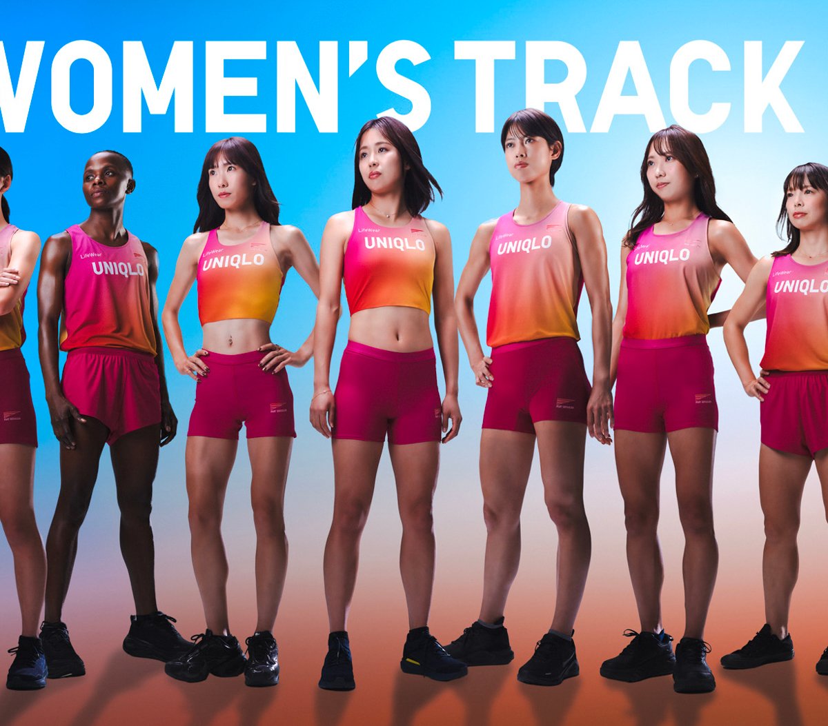 ユニクロ女子陸上競技部が新ユニフォーム発表 クレア・ワイト・ケラー