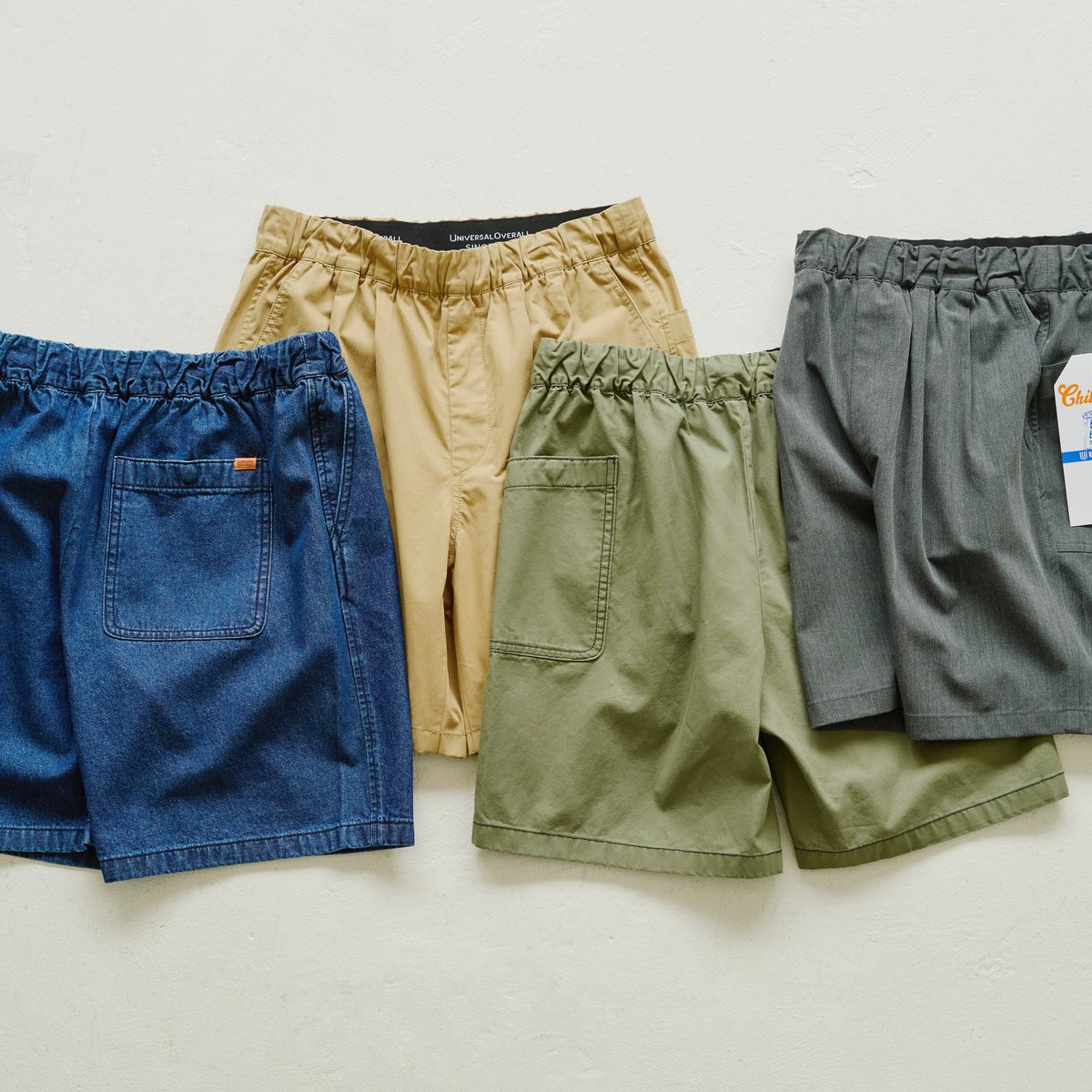 ユニバーサルオーバーオールの新ライン「CHILL PANTS」からショーツと