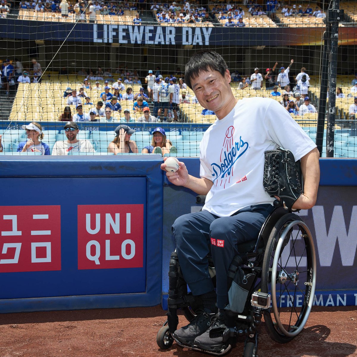 ユニクロとドジャースが初の冠イベントを開催 始球式に国枝慎吾が登場