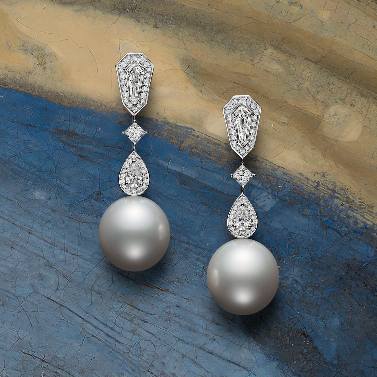 MIKIMOTO ミキモト 真珠島 真珠 ピアス D560 ミキモト、「真珠の耳飾りの少女展」の開催を記念したパールピアスを発売