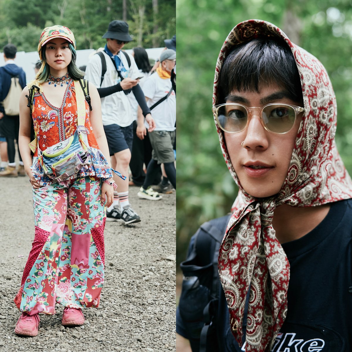 フジロック'26 SNAP】スカーフは大判の“ゆる巻き”が新定番、祝祭的な柄