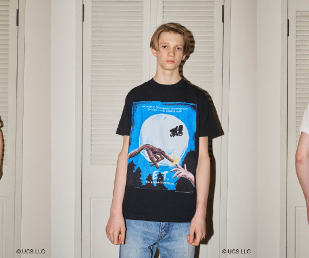 Buffer バッファ 西山徹 Scene tシャツ 西山徹によるバッファが映画「E.T.」とコラボ Tシャツとポスターを発売