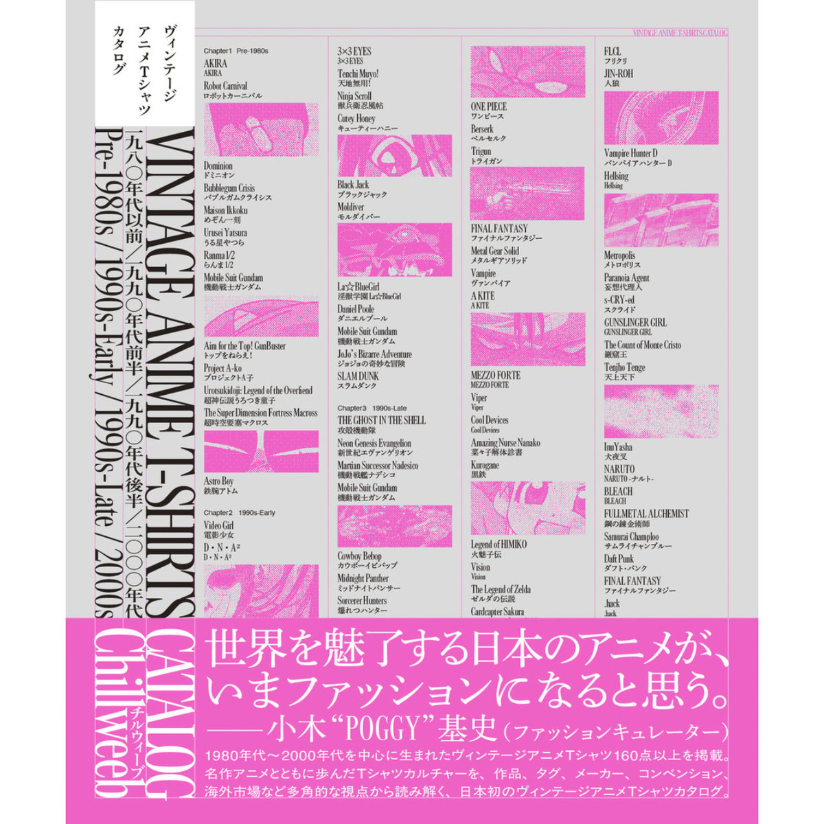 ヴィンテージアニメTシャツを特集した書籍発売 AKIRAやエヴァなど160点
