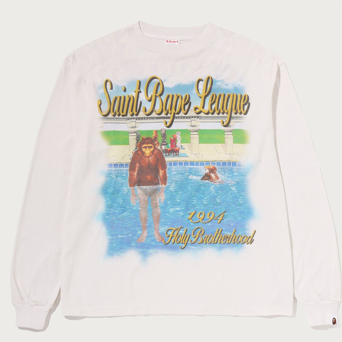 ベイプがセント マイケルとコラボ Tシャツやスツール缶など6型を発売