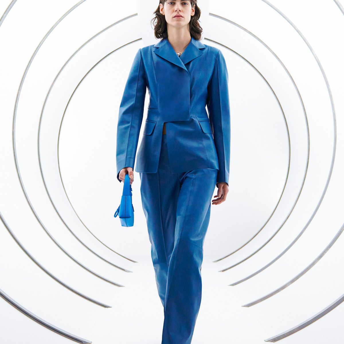 美品✨サルヴァトーレフェラガモ レザーシャツジャケット スウェード ブルー XL SalvatoreFerragamo-2021aw-top-