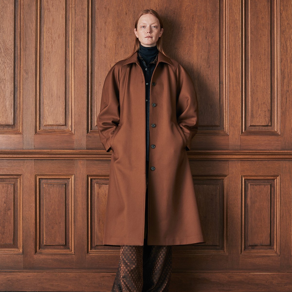 rito structure Cupro Padded Long Coat - ロングコート
