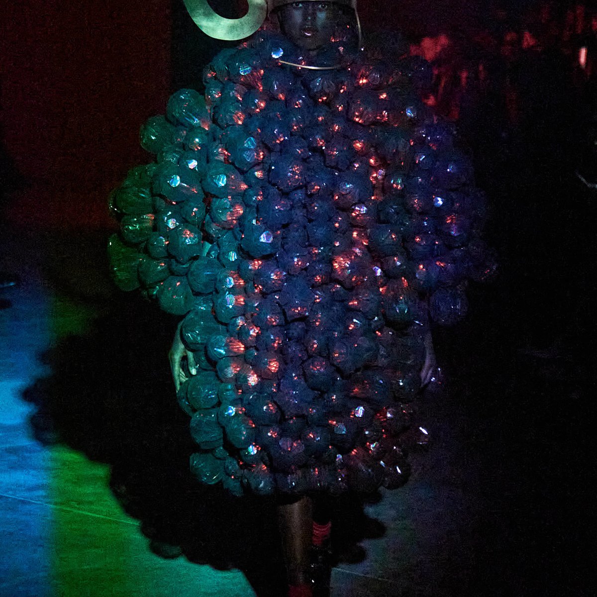 noir kei ninomiya クリア 花模様 パーティーバッグ 六角形