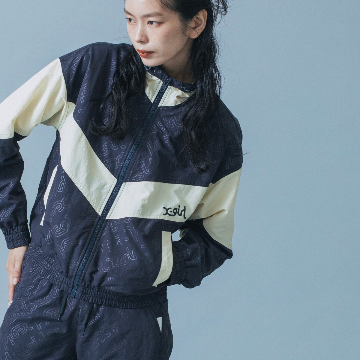 XGIRL SPORTS 星空デザインジャケット x-girl-sports_24aw_00001-