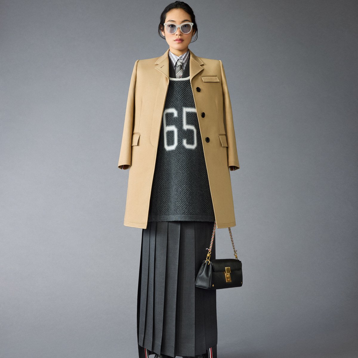 美品 THOM BROWNE ロングコート【限定シーズンモデル】 美品 THOM BROWNE ロングコート【限定シーズンモデル】