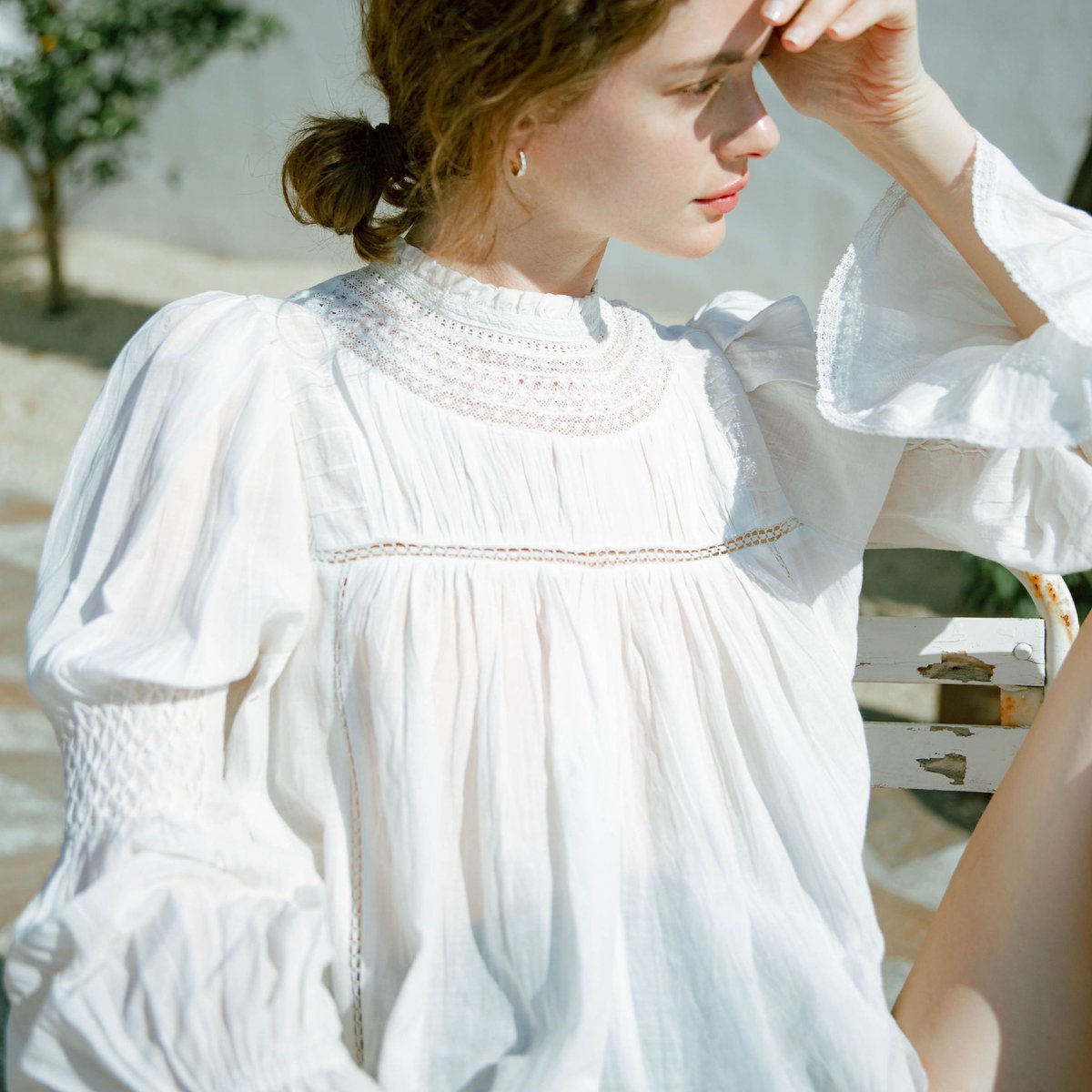 MARNO Maria blouse white 丸林広奈 MARNO N°1 Collection | 画像16枚 - FASHIONSNAP