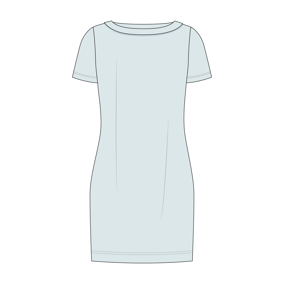 Form fitting hotsell t shirt dress