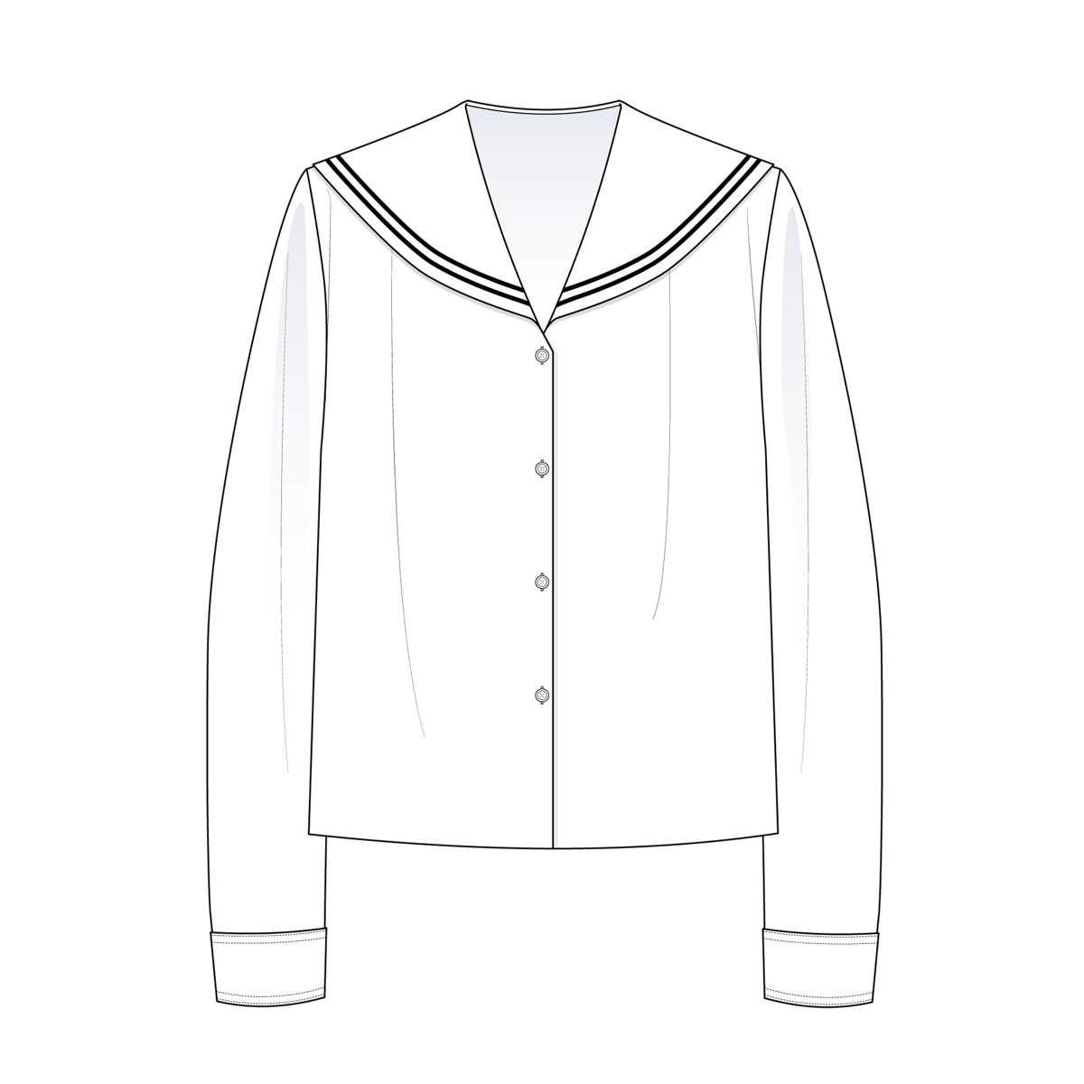 Didot.showroom（ディドット ショールーム）の「sailor blouse