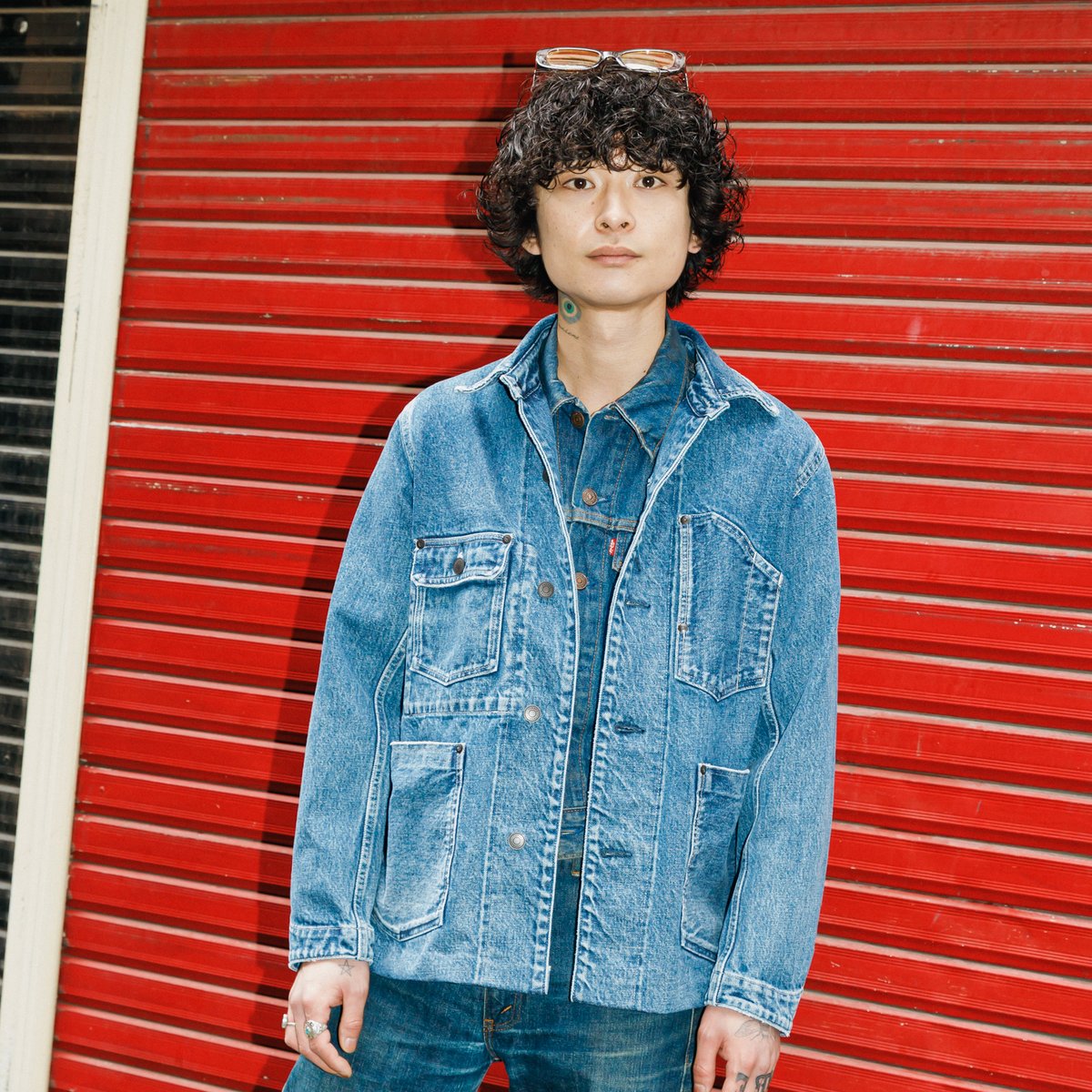 Hype Kyoto デニムジャケット sullen tokyo Street Style - 東京 - SHO TAKAGIさん - 2023年04月15日撮影