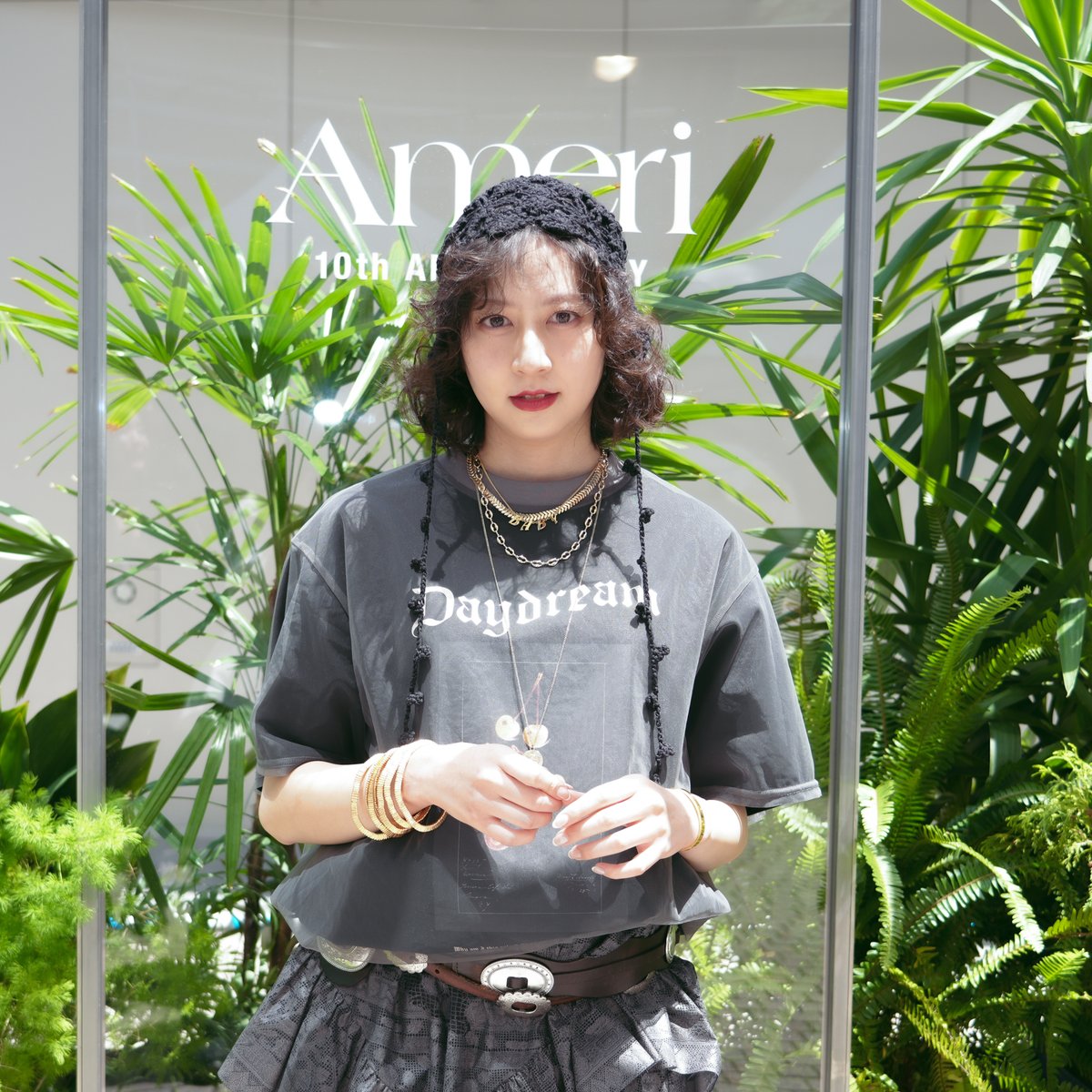 美品♪ 河北麻友子さん着用 アメリヴィンテージ スカラップレースニットスカート 05-05-25-52-04-002-580460bd-