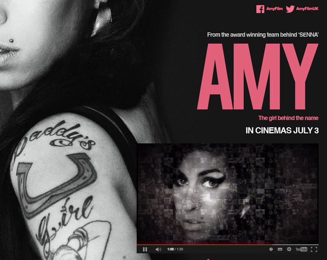 動画】激動の人生を送ったエイミー・ワインハウスのドキュメンタリー